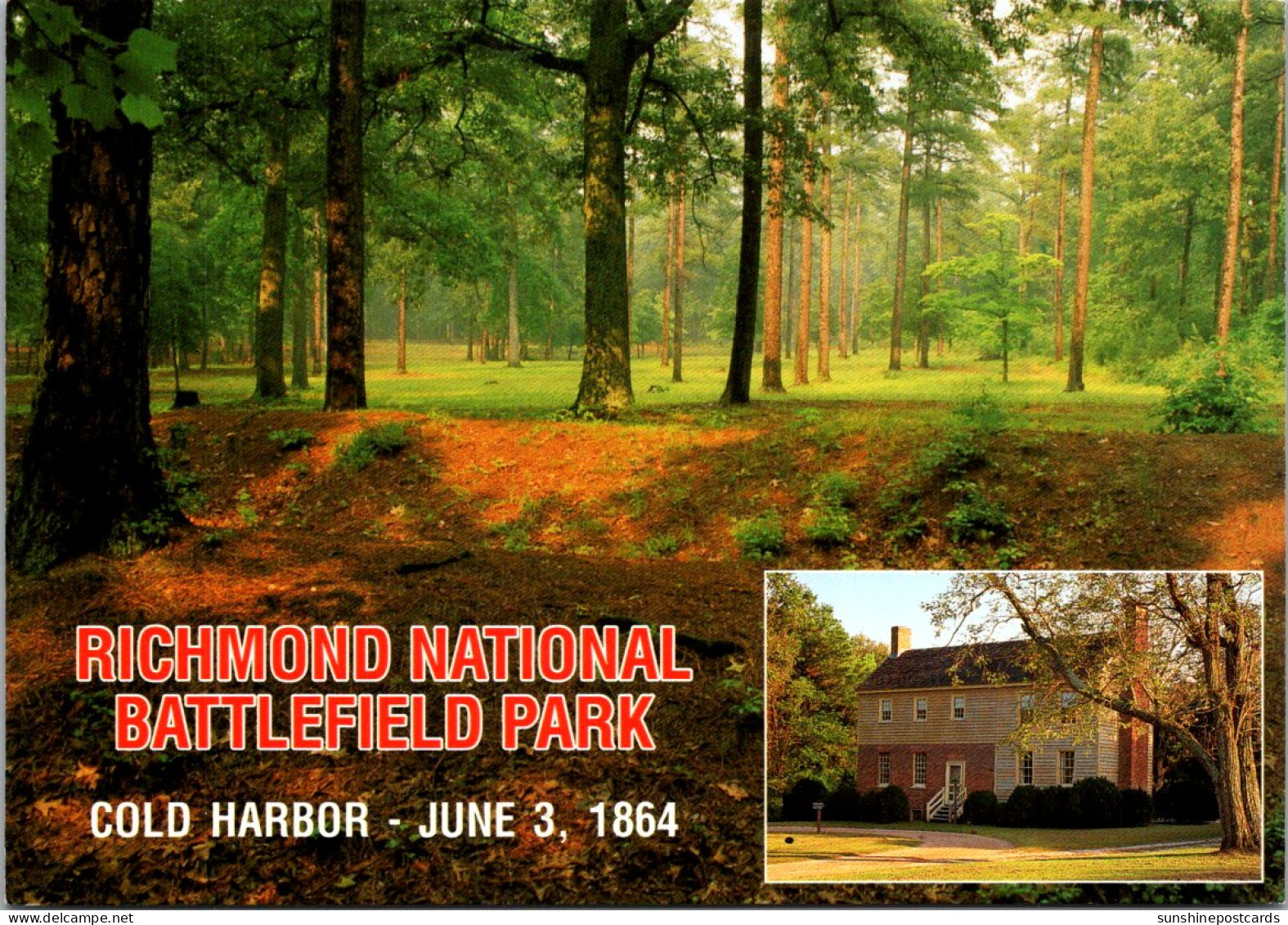 Virginia Richmond National Battlefield Park Cold Harbor Confederate Posiition - Richmond