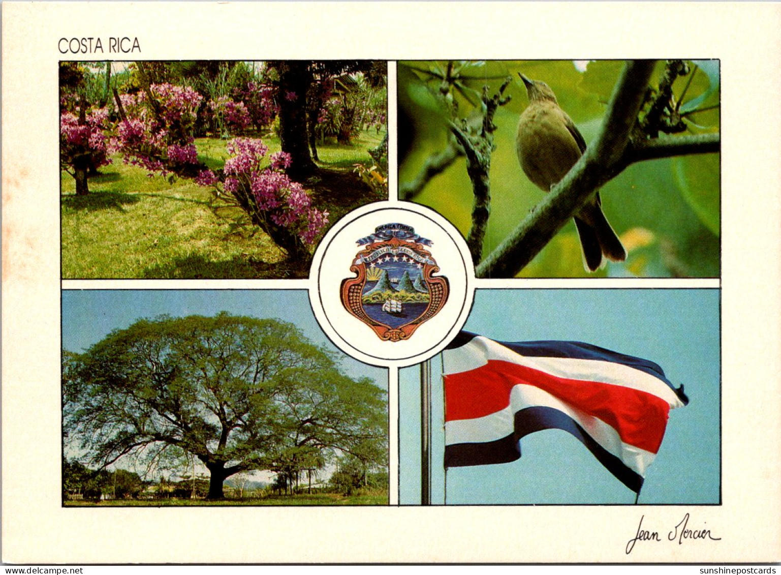 Costa Rica Multi View With Flag And Seal - Costa Rica