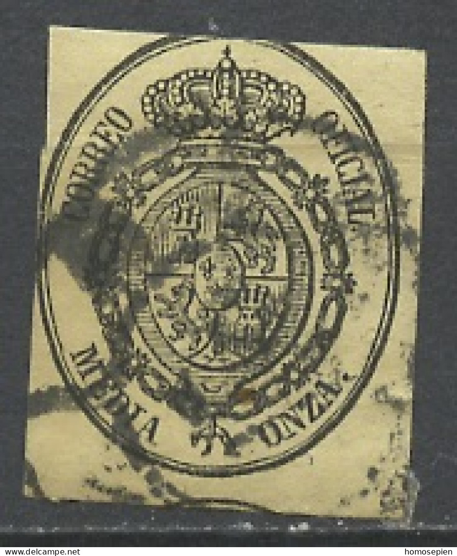 Espagne - Spain - Spanien Service 1855 Y&T N°S5 - Michel N°M5 (o) - 0,5o Armoirie - Servicios