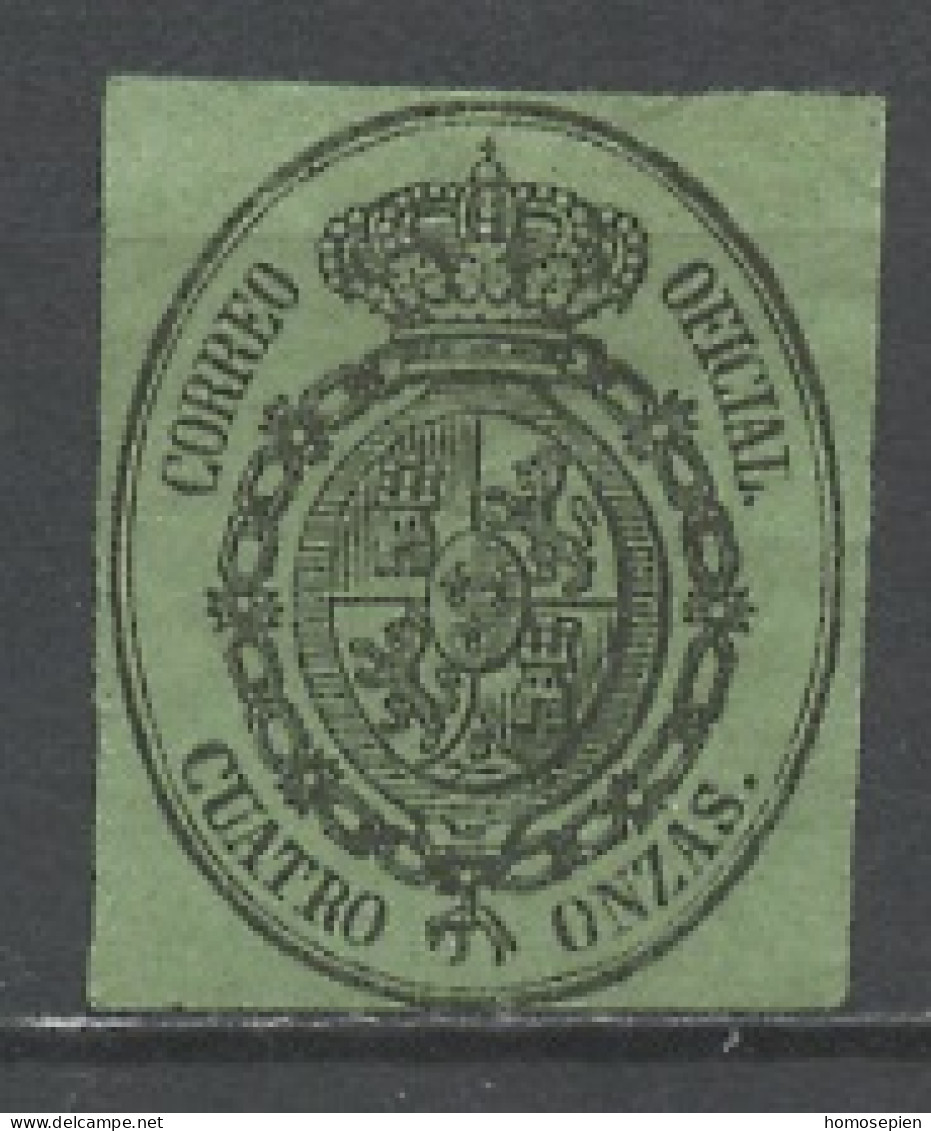 Espagne - Spain - Spanien Service 1855 Y&T N°S7 - Michel N°M7 (o) - 4o Armoirie - Dienst