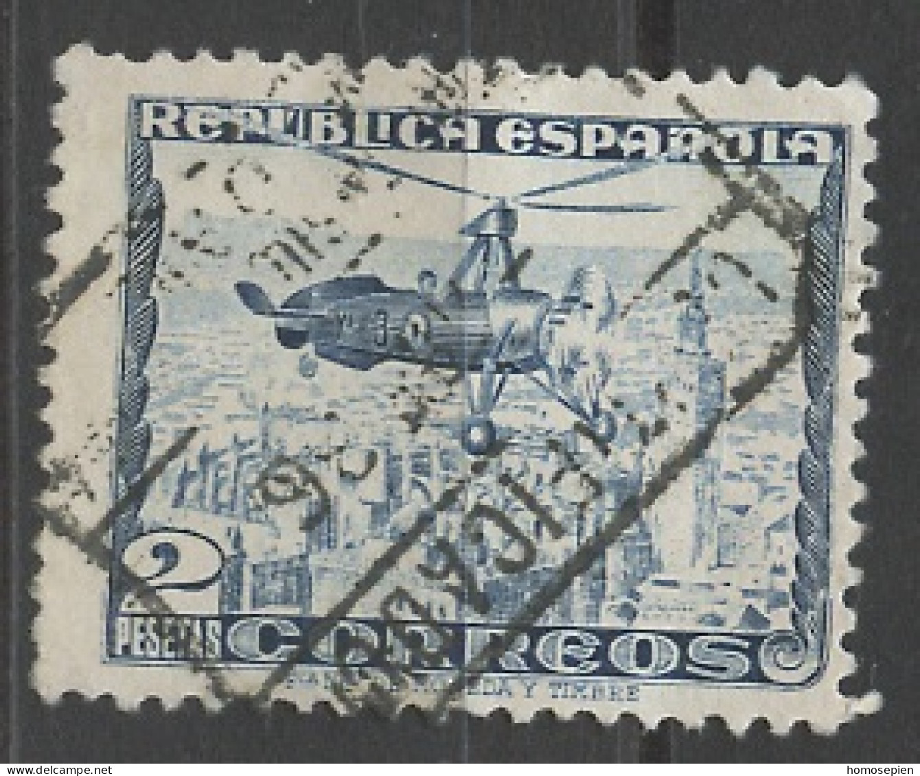 Espagne - Spain - Spanien Poste Aérienne 1935 Y&T N°PA95 - Michel N°F641 (o) - 2p Autogyre De J De La Cierva - Used Stamps