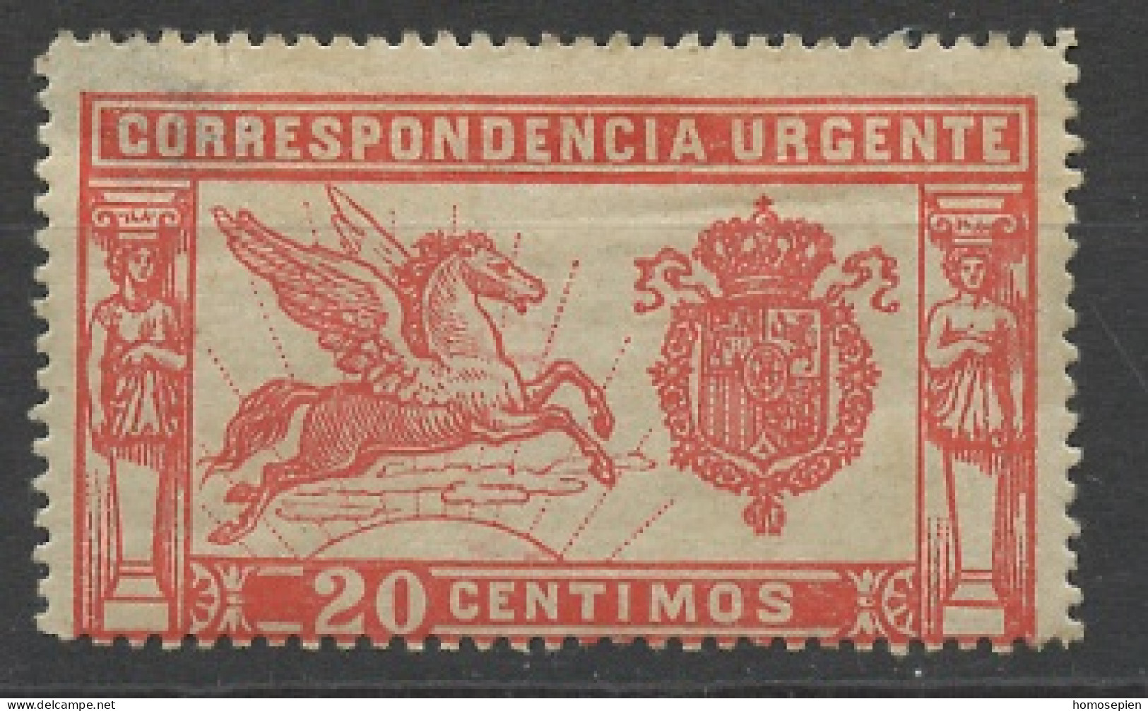 Espagne - Spain - Spanien Exprès 1905 Y&T N°EX1 - Michel N°EM(?) * - 20c Pégase - Expres