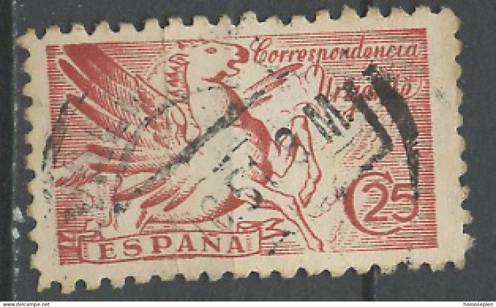 Espagne - Spain - Spanien Exprès 1941 Y&T N°EX30 - Michel N°EM(?) (o) -25c Pégase - Espresso