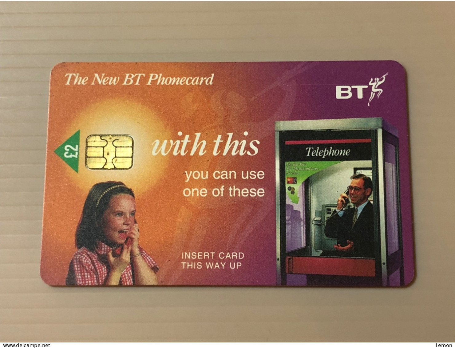 UK United Kingdom British Telecom Chip Phonecard - With This … - Set Of 1 Used Card - Other & Unclassified