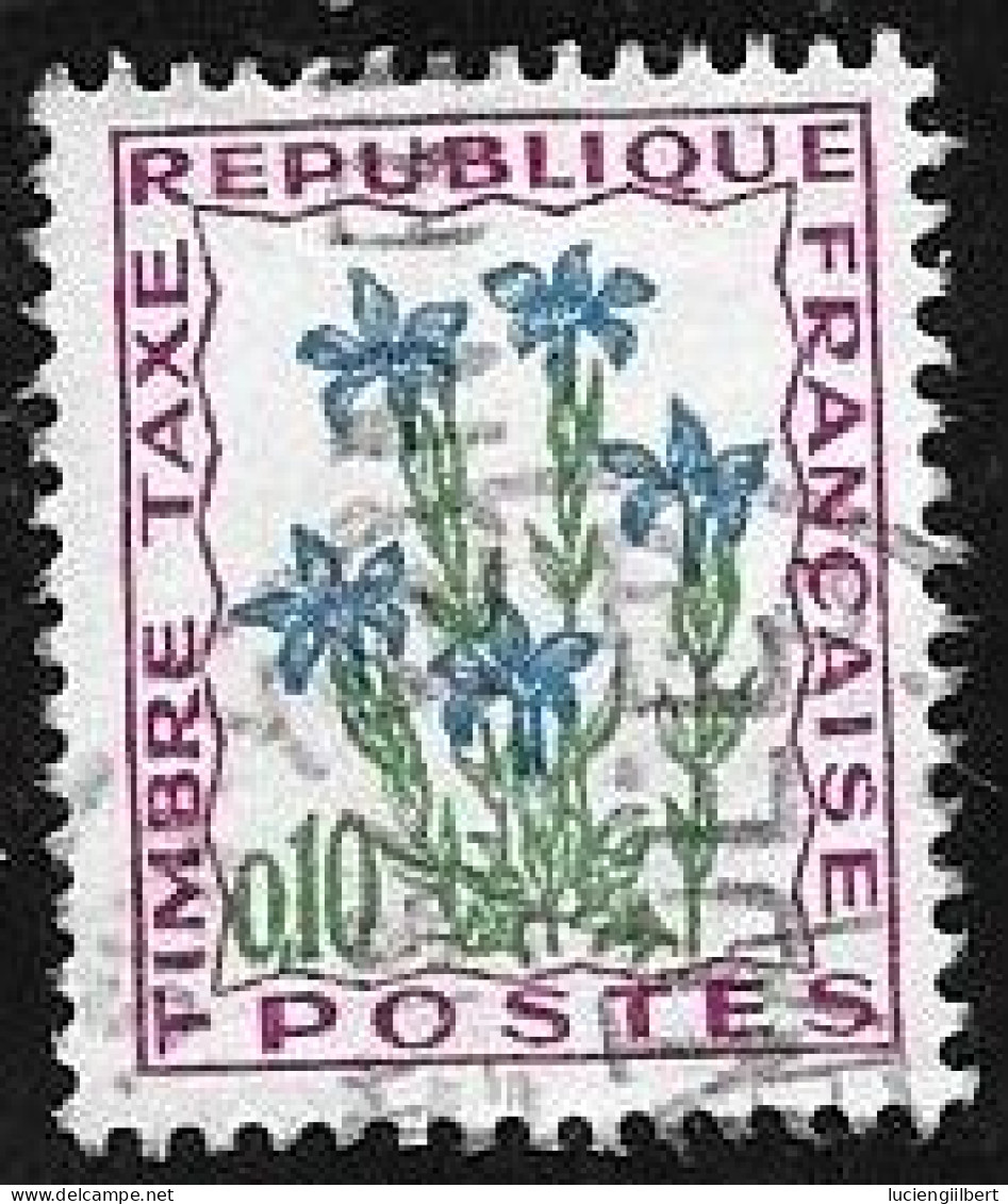TAXE  -  TIMBRE N° 95    -   FLEURS DES CHAMPS  -    OBLITERE  -  1965 - 1960-.... Used