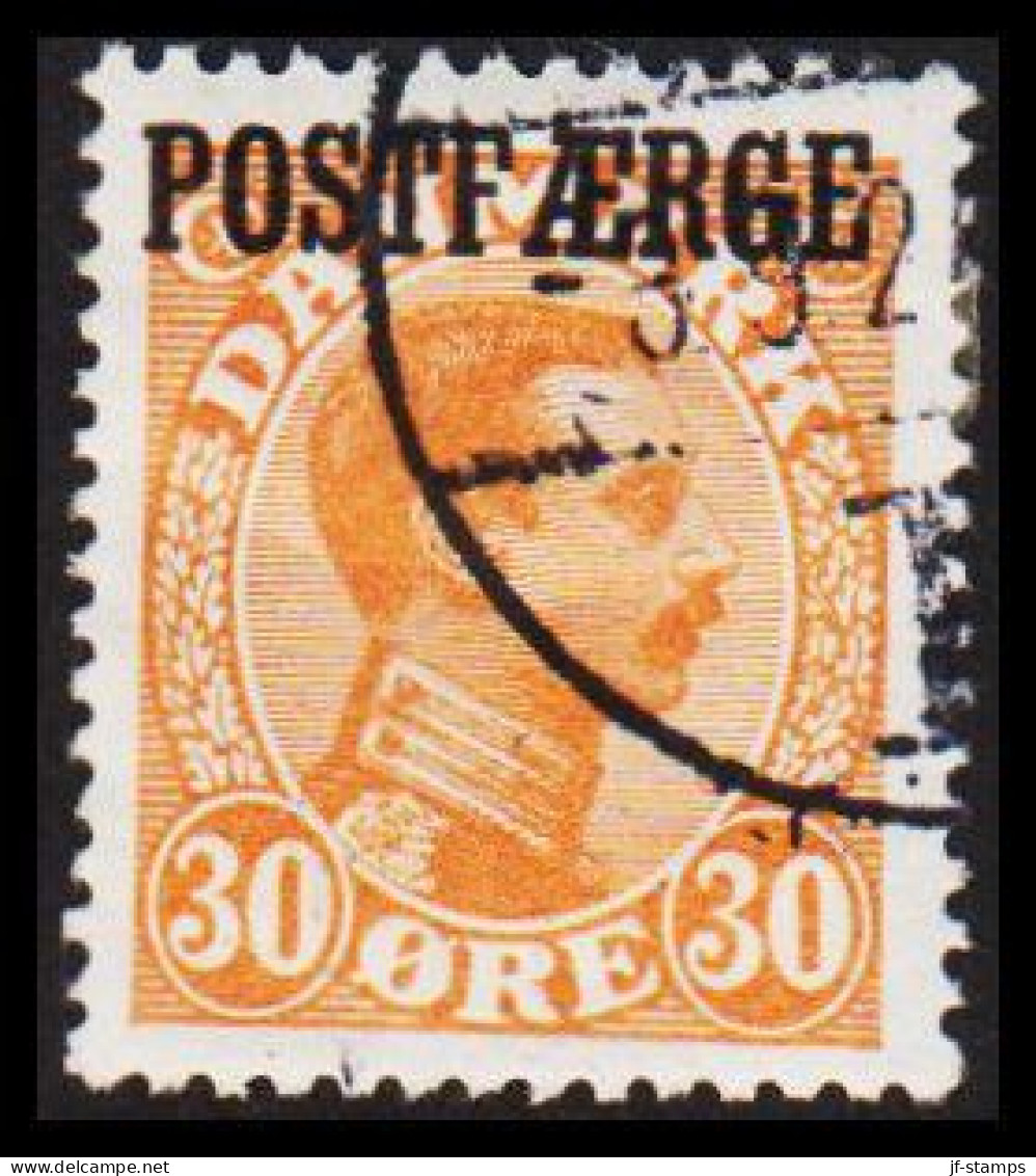 1922. Parcel Post (POSTFÆRGE). Chr. X. 30 Øre Orange. (Michel PF6) - JF531170 - Paquetes Postales