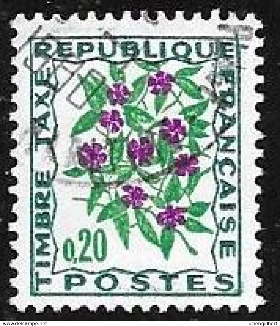 TAXE  -  TIMBRE N° 98    -   FLEURS DES CHAMPS  -    OBLITERE  -  1971 - 1960-.... Afgestempeld