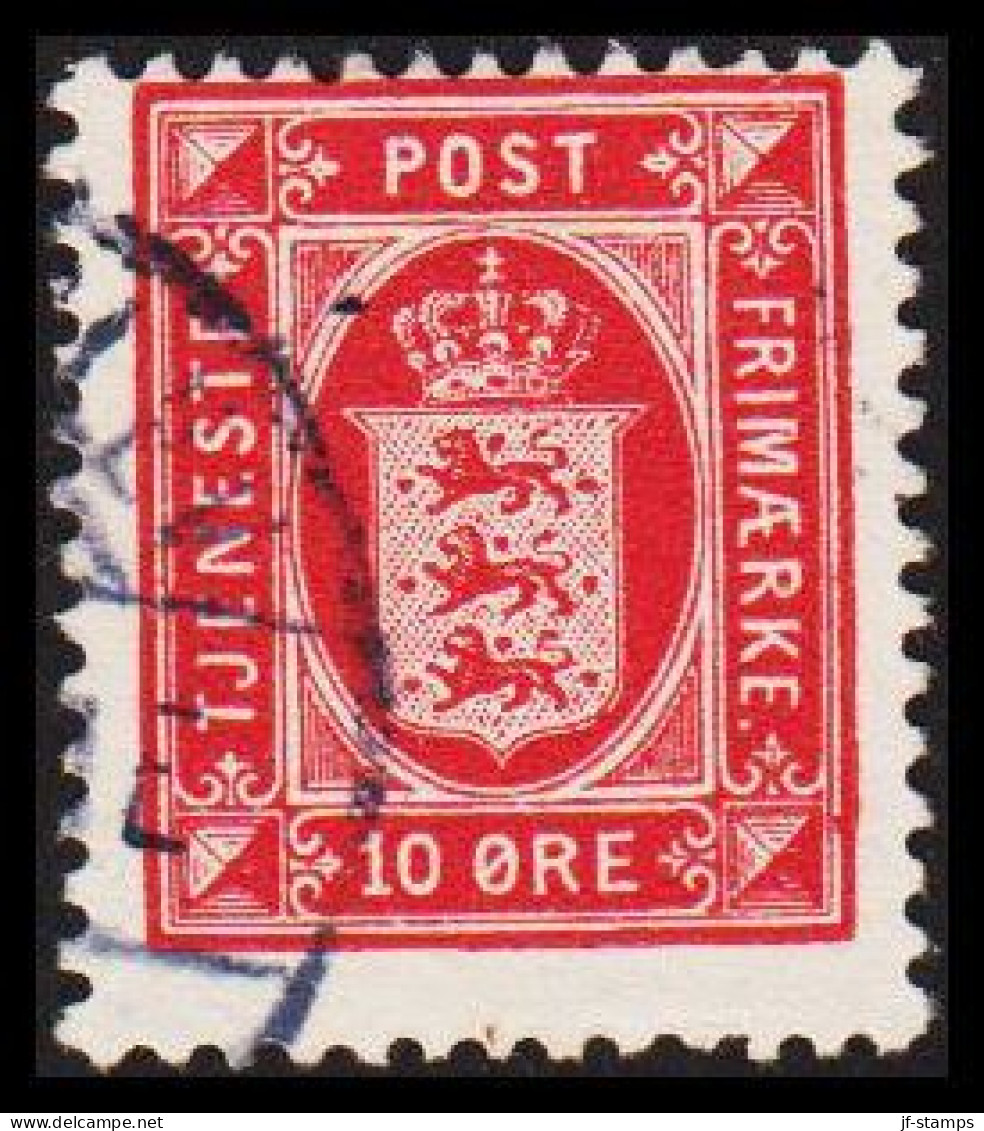 1902. DANMARK. Official. 10 ØRE TJENESTEFRIMÆRKE.  (Michel Di 10a) - JF531193 - Dienstzegels