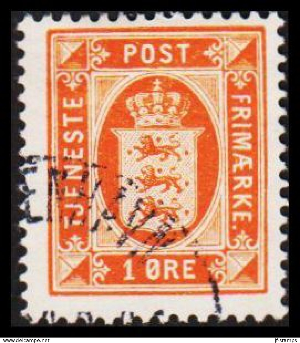 1914. Official. 1 Øre. Perf. 14x14½. (Michel D11) - JF531194 - Servizio