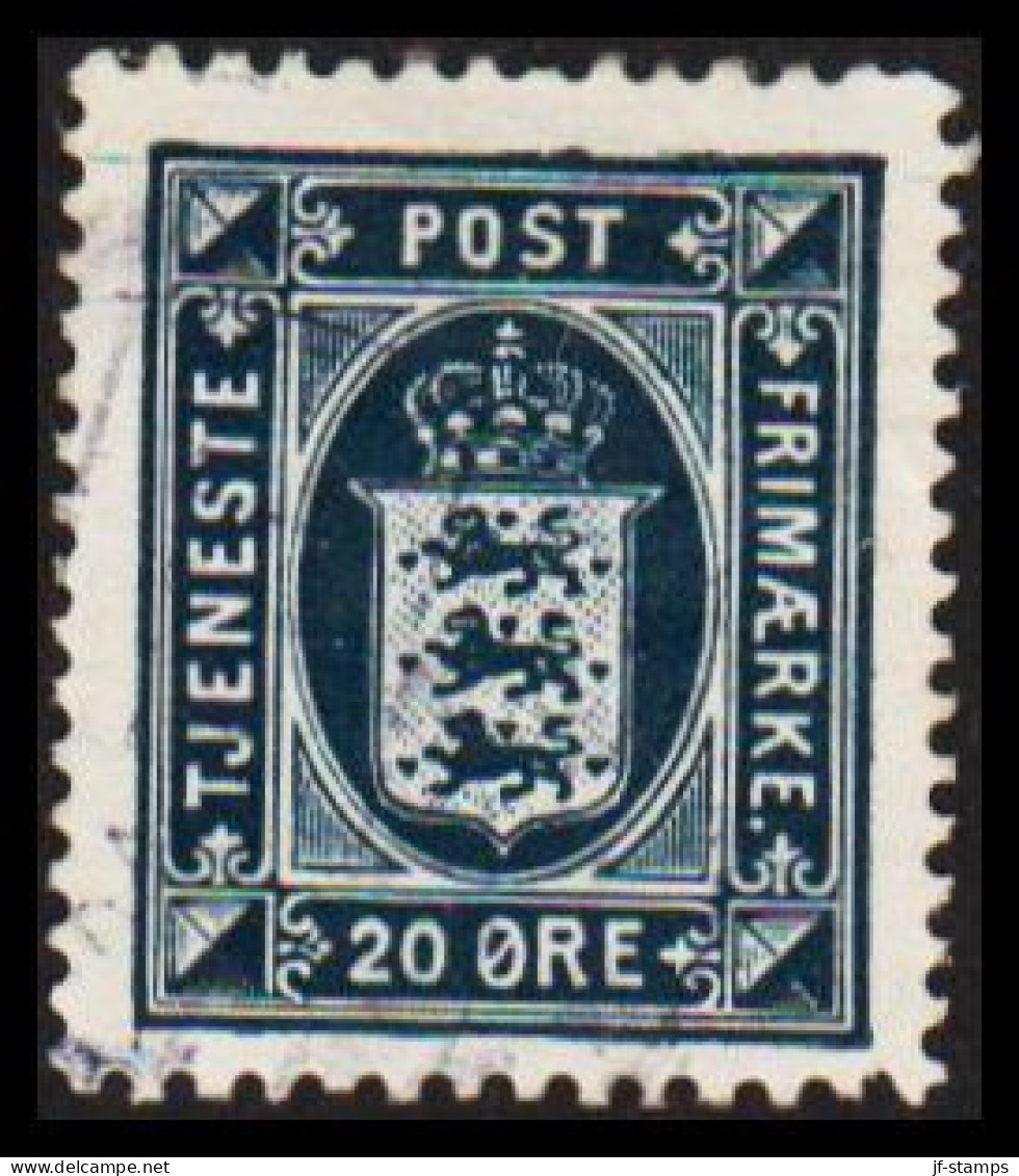 1920. Official. 20 Øre. Perf. 14x14½. (Michel D19) - JF531199 - Dienstzegels