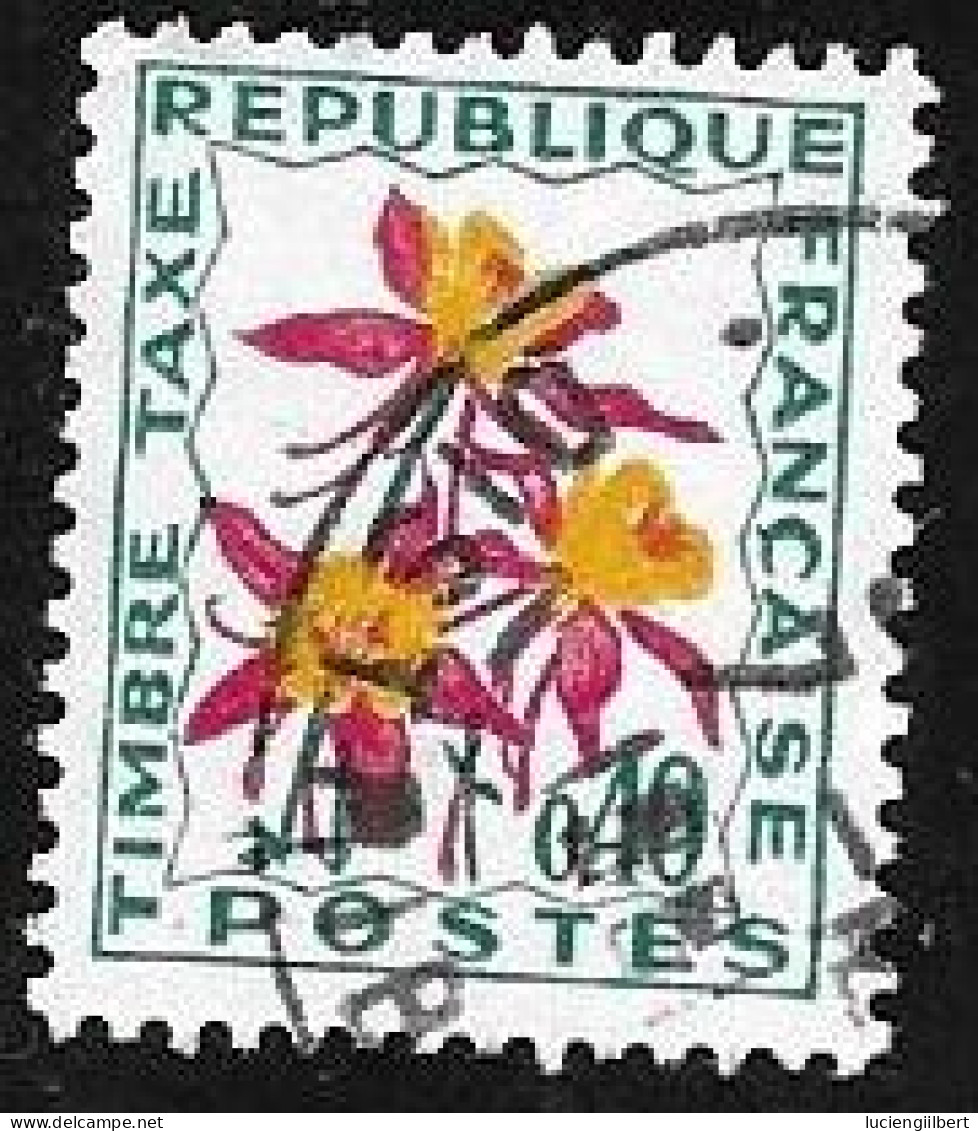 TAXE  -  TIMBRE N° 100   -   FLEURS DES CHAMPS  -    OBLITERE  -  1965 - 1960-.... Afgestempeld