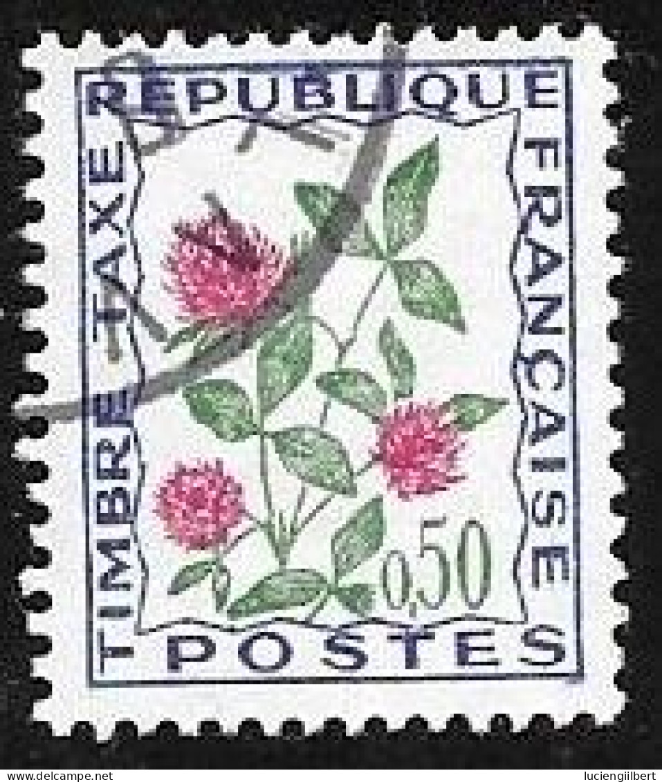 TAXE  -  TIMBRE N° 101   -   FLEURS DES CHAMPS  -    OBLITERE  -  1965 - 1960-.... Afgestempeld