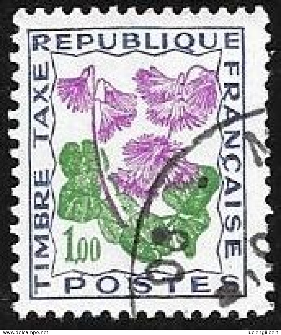 TAXE  -  TIMBRE N° 102    -   FLEURS DES CHAMPS  -    OBLITERE  -  1965 - 1960-.... Usati