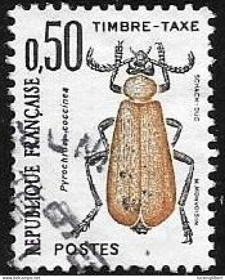 TAXE  -  TIMBRE N° 105     -   INSECTES  -     OBLITERE  -  1982 - 1960-.... Oblitérés