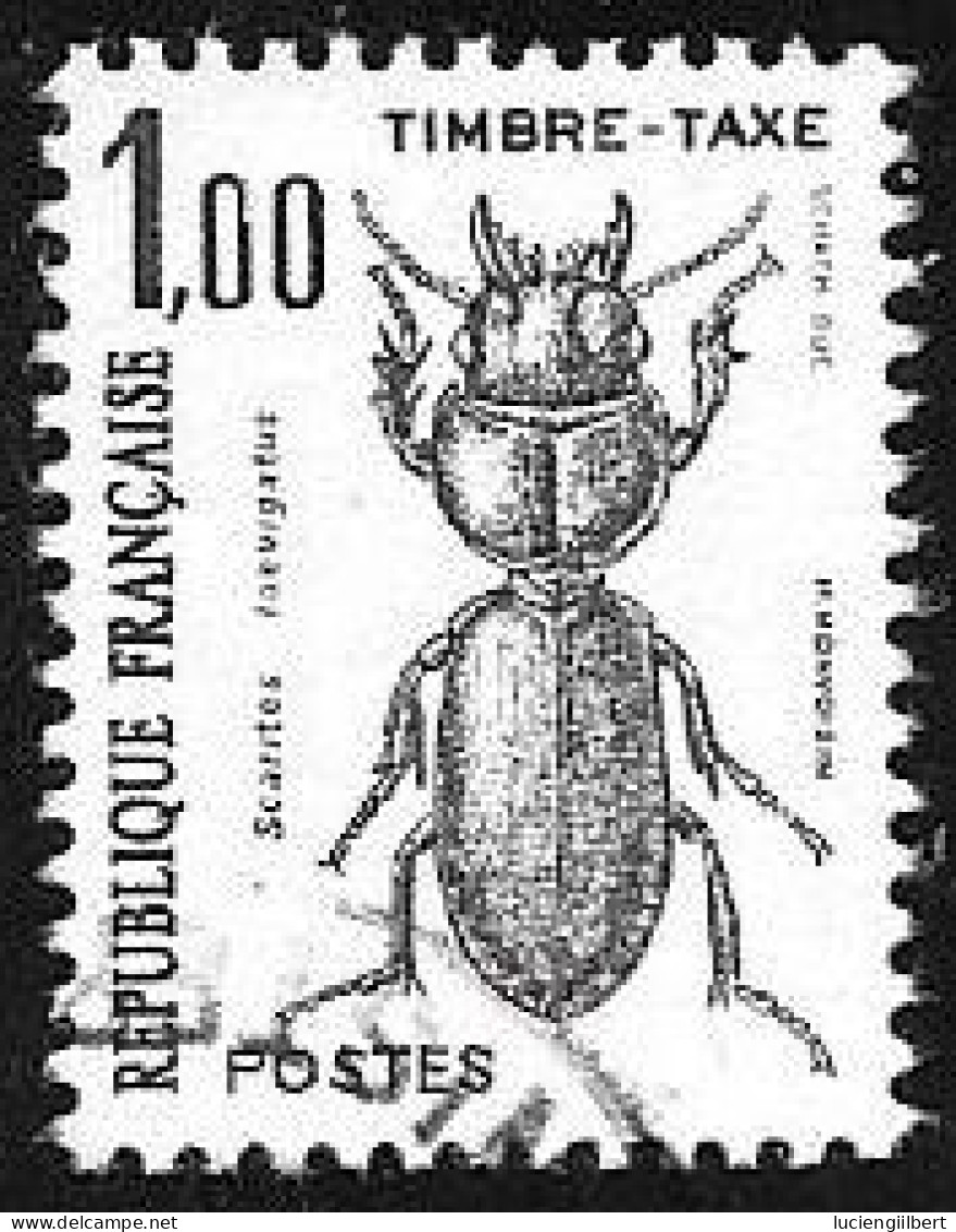 TAXE  -  TIMBRE N° 106     -   INSECTES  -     OBLITERE  -  1982 - 1960-.... Used