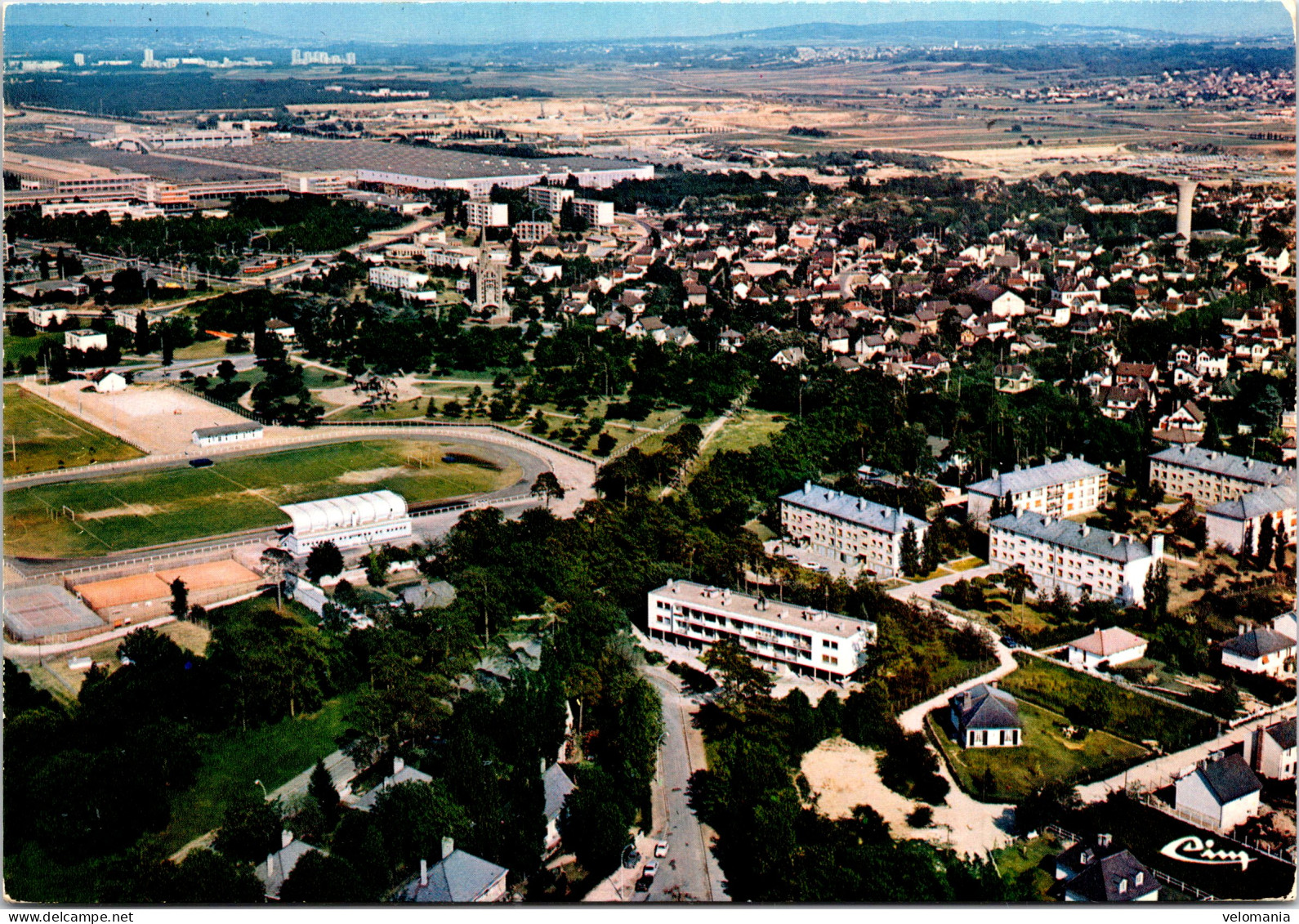 16666 Cpm 78 Aubergenville Elisabethville - Vue Aérienne - Aubergenville