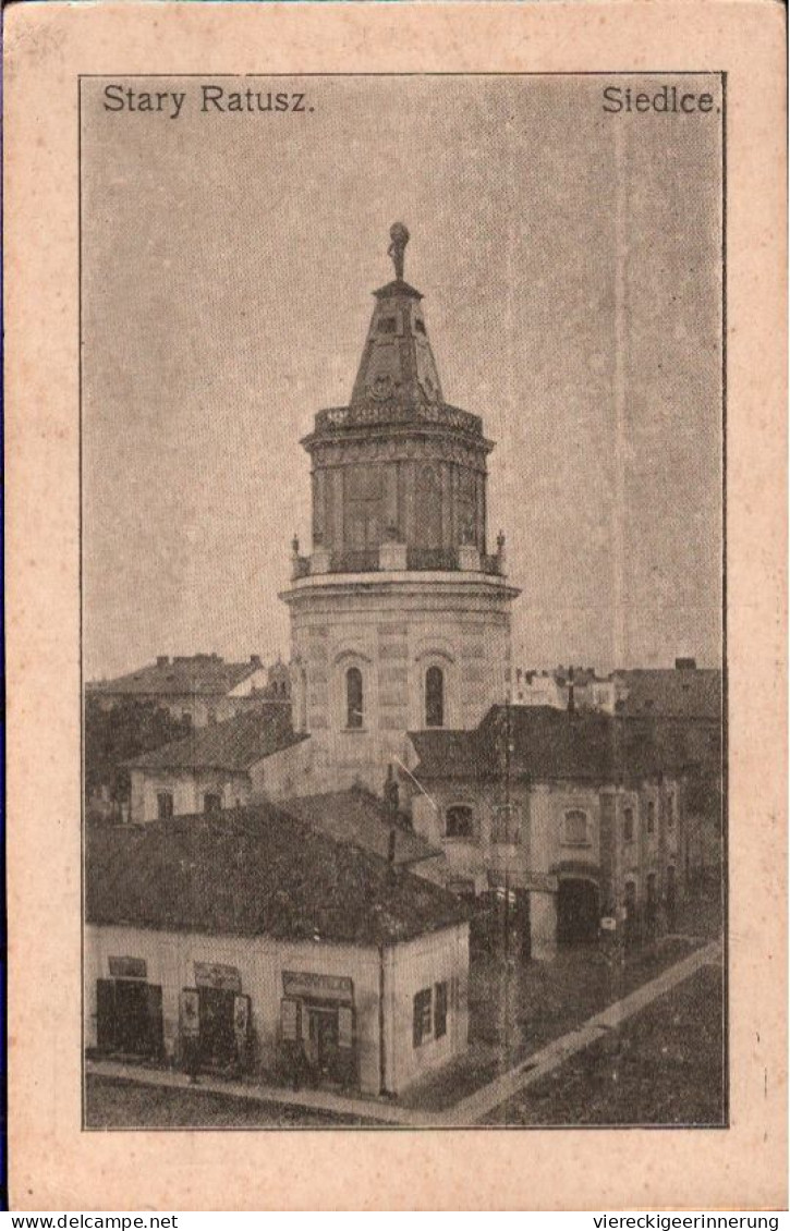 ! 1915 Feldpost Ansichtskarte Siedlce, Stary Ratuz, Polen - Pologne
