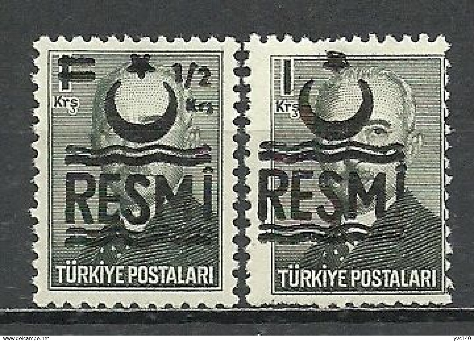 Turkey; 1957 Official Stamps - Gebraucht