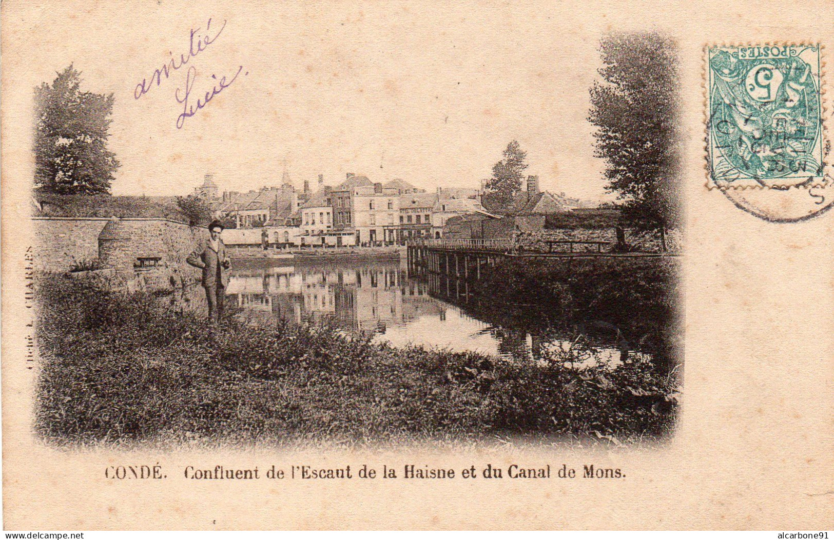 CONDE - Confluent De L'Escaut De La Haisne Et Du Canal De Mons - Conde Sur Escaut