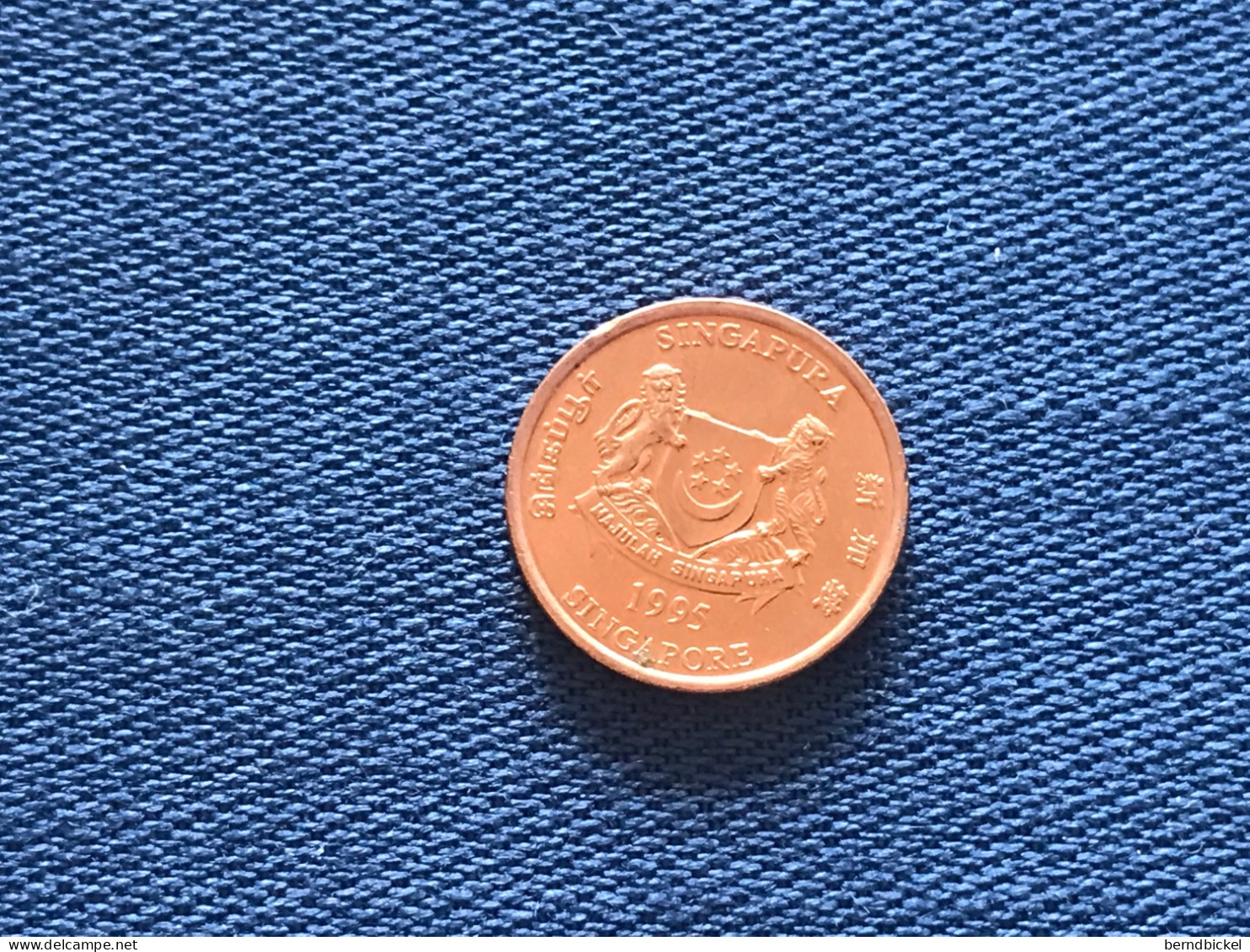 Münze Münzen Umlaufmünze Singapur 1 Cent 1995 - Singapour