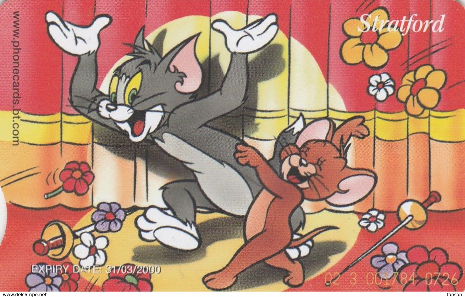 UK, BCC-148A, Tom & Jerry - Stratford, 2 Scans.   Chip : Schlumberger - SC8 - BT Generales