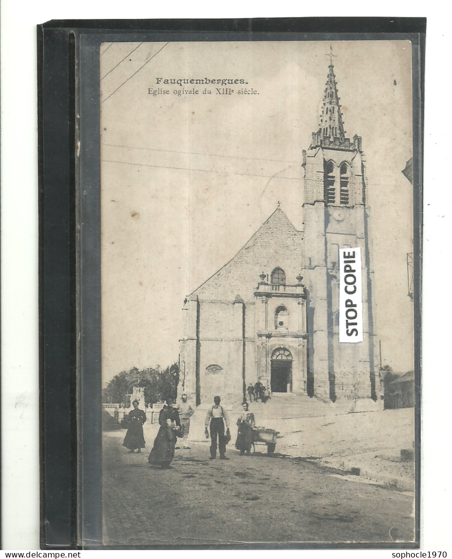 04-2023 - HUG300 - PAS DE CALAIS - 62 - FAUQUEMBERGUES - Eglise Ogivale - Animation Au Pied - Carte Molle - Fauquembergues