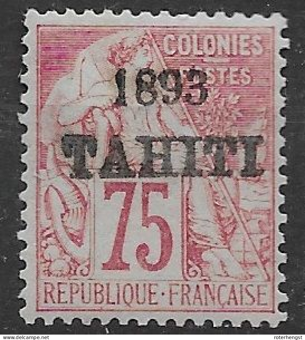 Tahiti 1893 Mint Low Hinge * Trace 100 Euros Bon Centrage - Neufs