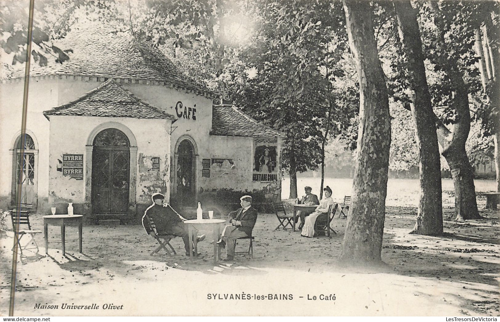 France - Sylvanès Les Bains - Le Café - Maison Universelle Olivet - Animé  - Carte Postale Ancienne - Millau