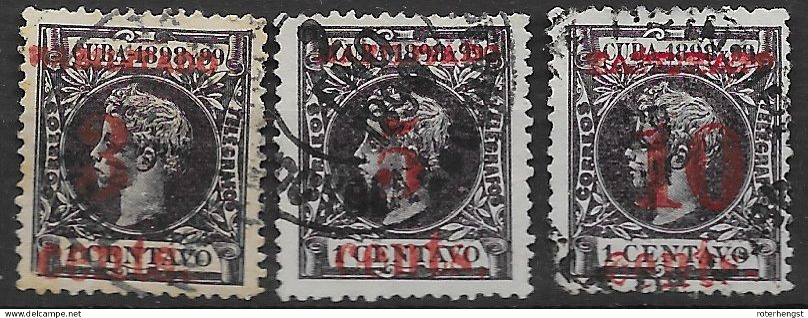 Cuba Used Rare But Faulty (two Left Small 0,5 Cm Thins, Right Corner Perf) 1898-99 115 Euros Good Cancels - Used Stamps