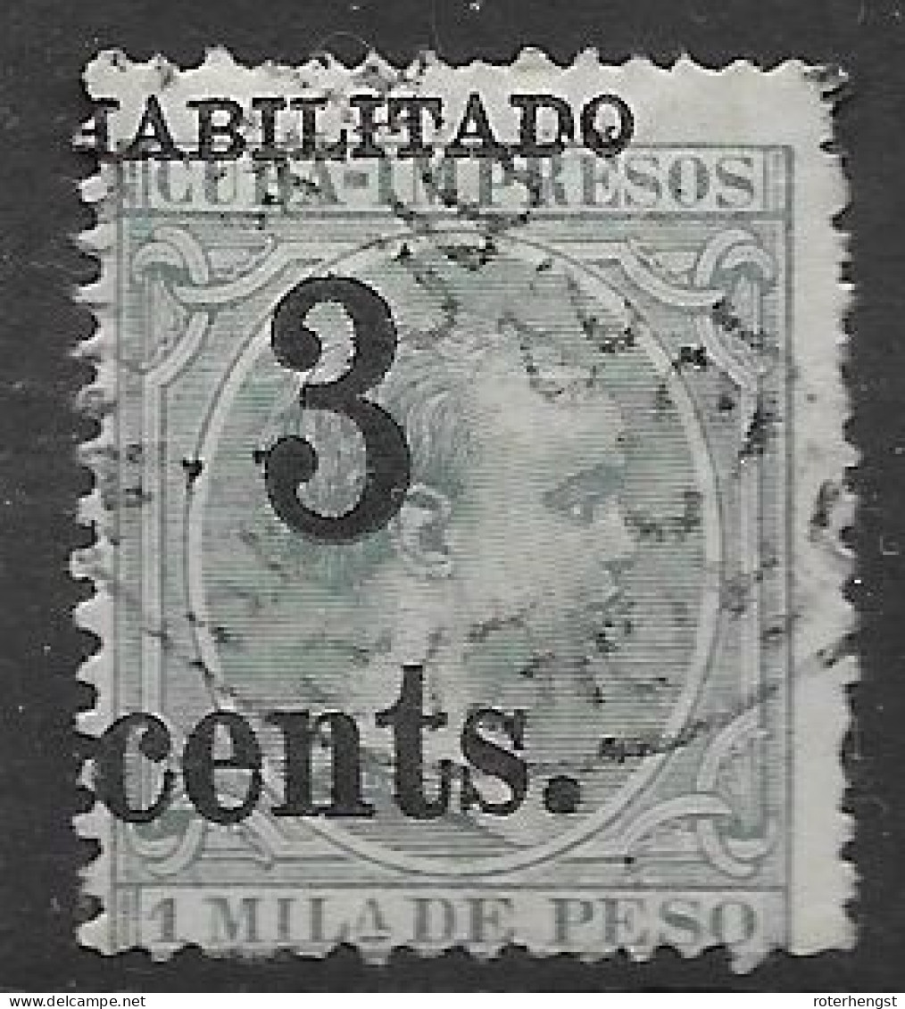 Cuba VFU Rare Stamp And Quality 1898-99 350 Euros Good Genuine Cancel - Gebruikt