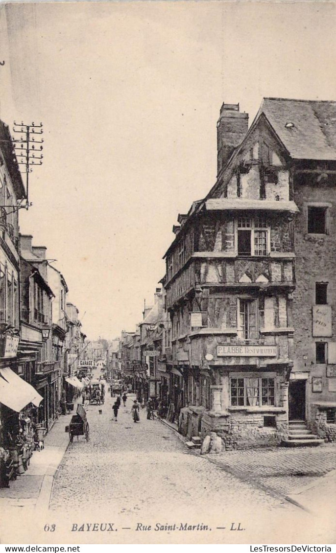 FRANCE - 14 - BAYEUX - Rue Saint Martin - LL - Carte Postale Ancienne - Bayeux