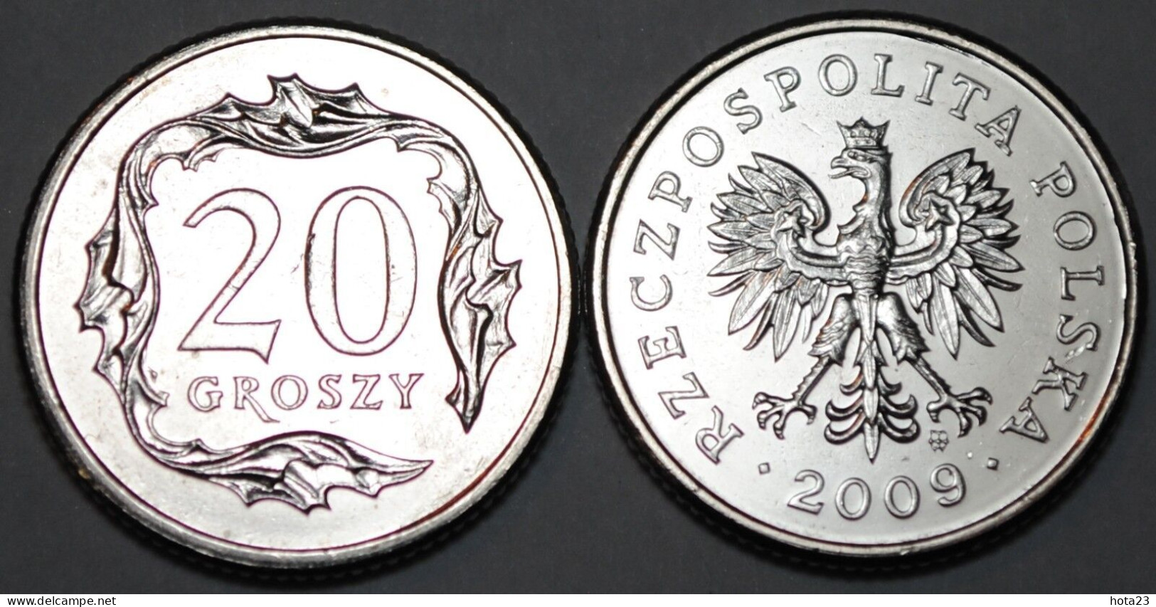 2009 Poland 20 Groszy Coin Very Nice KM# 280 - Pologne