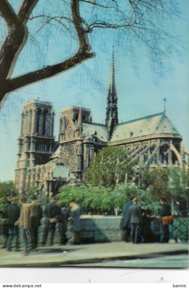 PARIS, NOTRE DAME CARTE SYSTEME, PERSONNAGES COULEUR REF 7572 SGD - A Systèmes