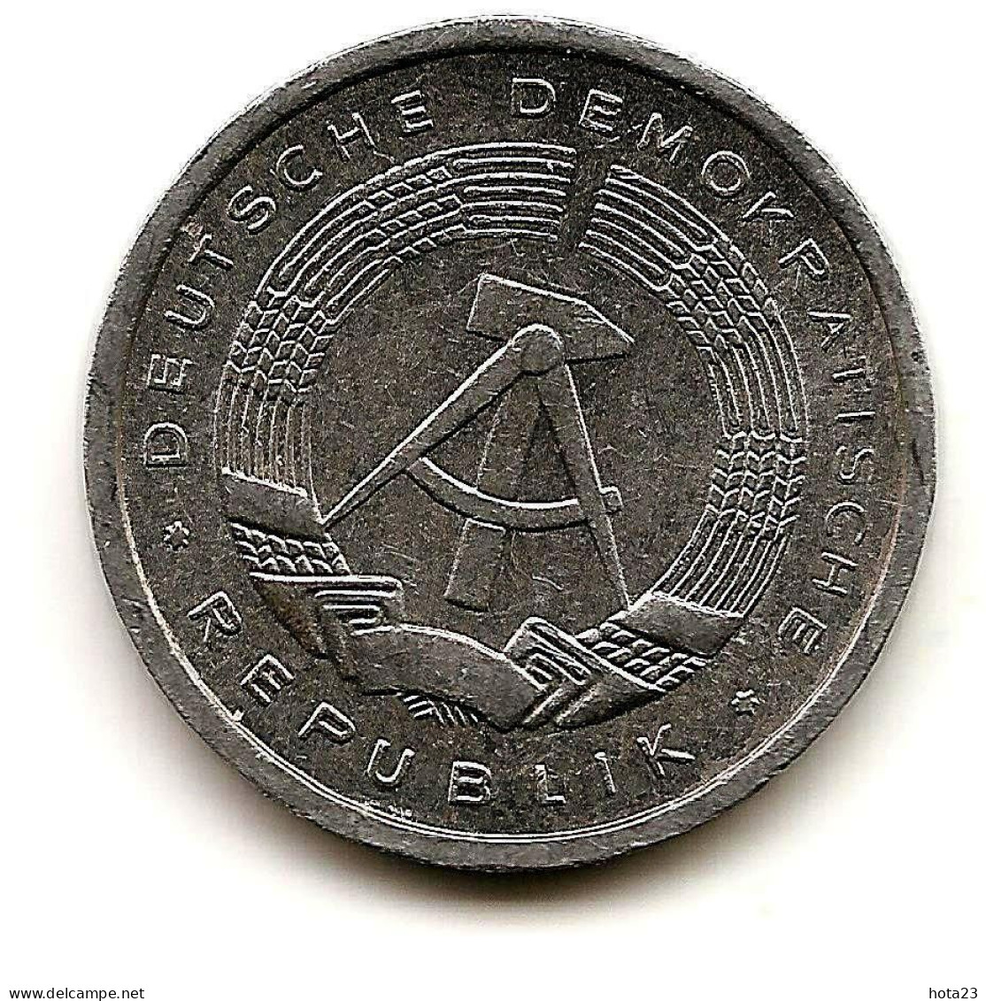 1983 A East German Democratic Republic 1 Pfennig - KM8.2 - 1 Pfennig