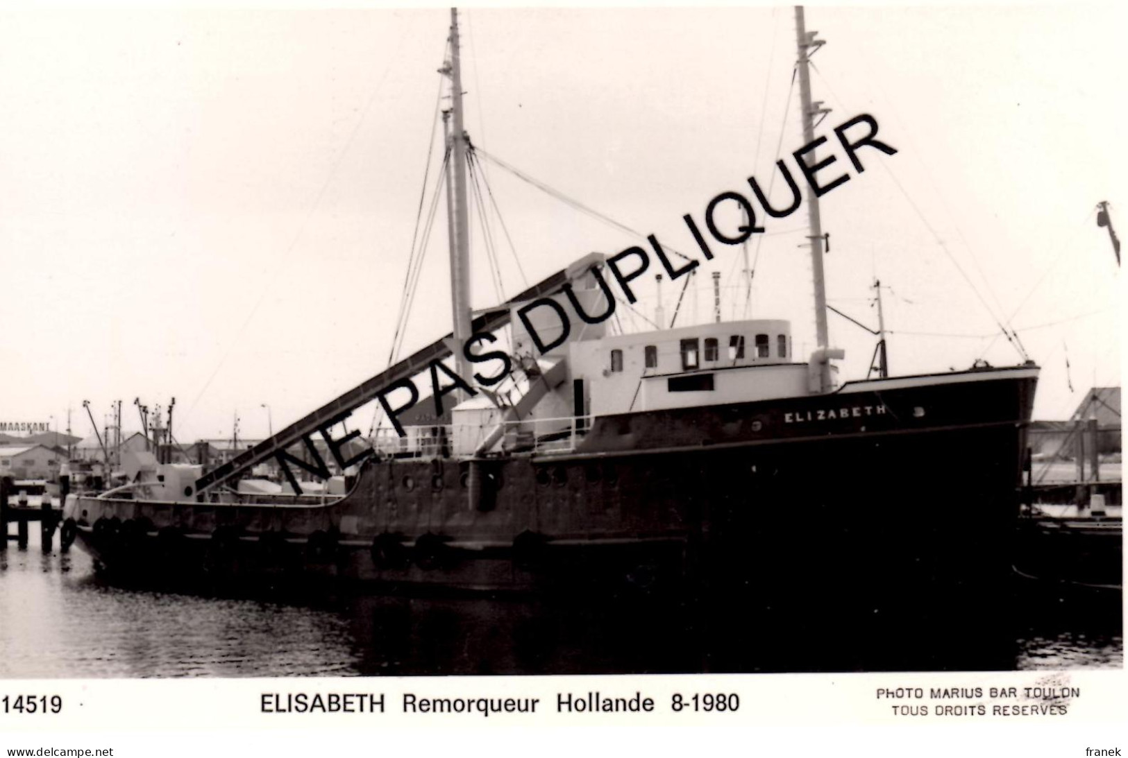 7006 - Remorqueur " ELISABETH " (1980) - (Hollande) - Remorqueurs