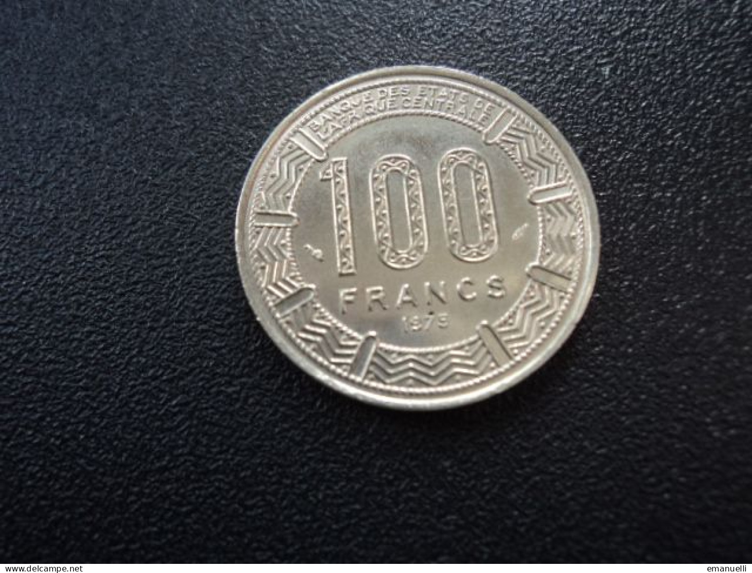 GABON : 100 FRANCS  1975   KM 13    SUP+ *