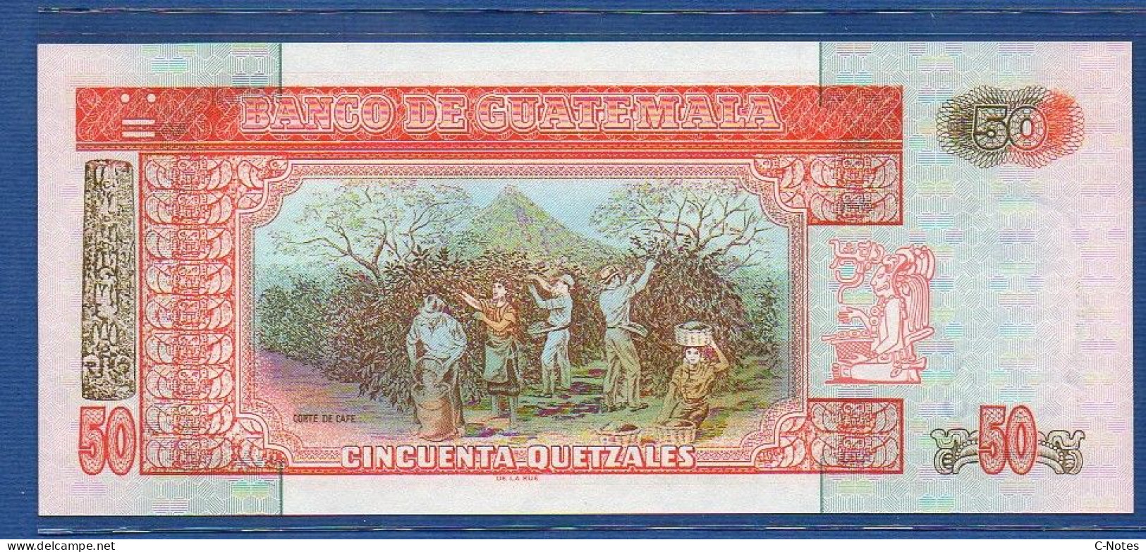 GUATEMALA - P.113a – 50 Quetzales 2006 UNC, S/n  F67880471A, Printer: De La Rue, London - Guatemala