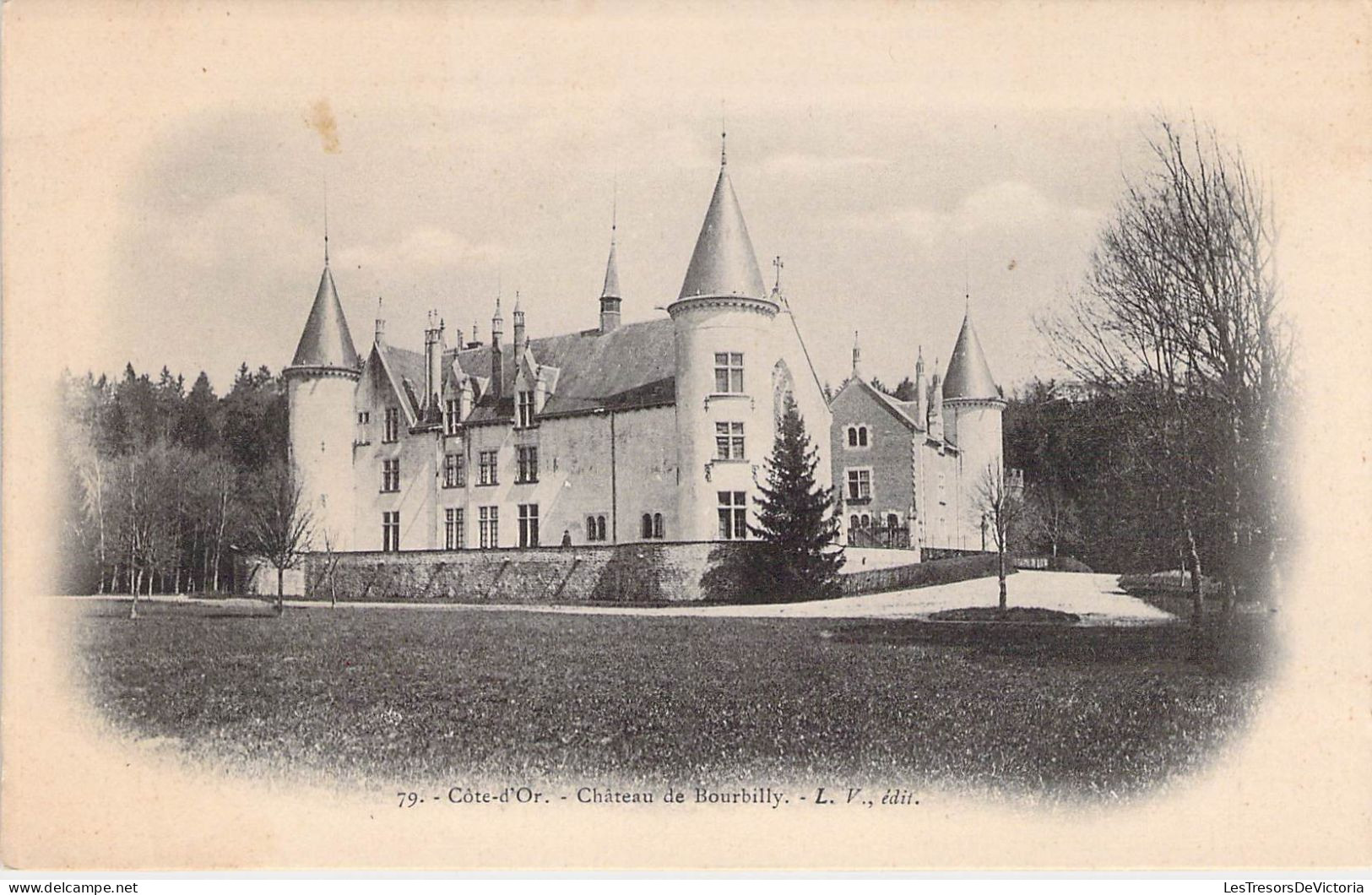 FRANCE - 21 - COTE D'OR - Château De Bourbilly - Edit L V - Carte Postale Ancienne - Andere & Zonder Classificatie