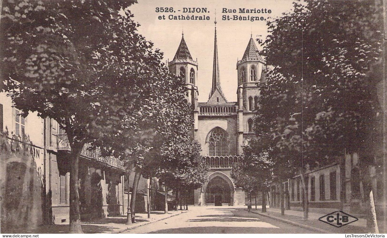 FRANCE - 21 - DIJON - Rue Mariotte Et Cathédrale St Bénigne - Carte Postale Ancienne - Dijon