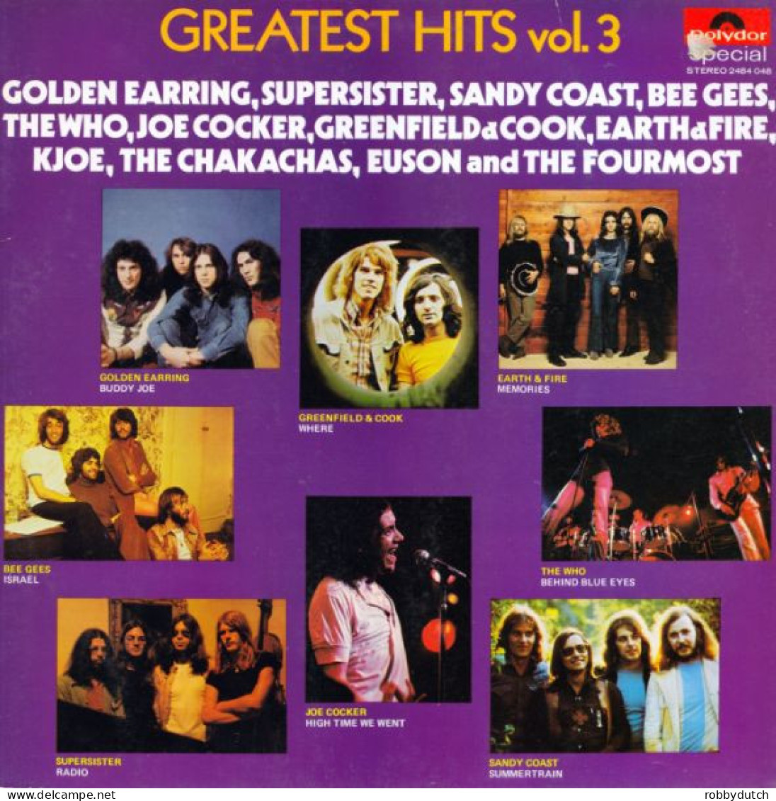 * LP *  GREATEST HITS Vol.3 - GOLDEN EARRING / SUPERSISTER / WHO / BEE GEES A.o. - Compilations