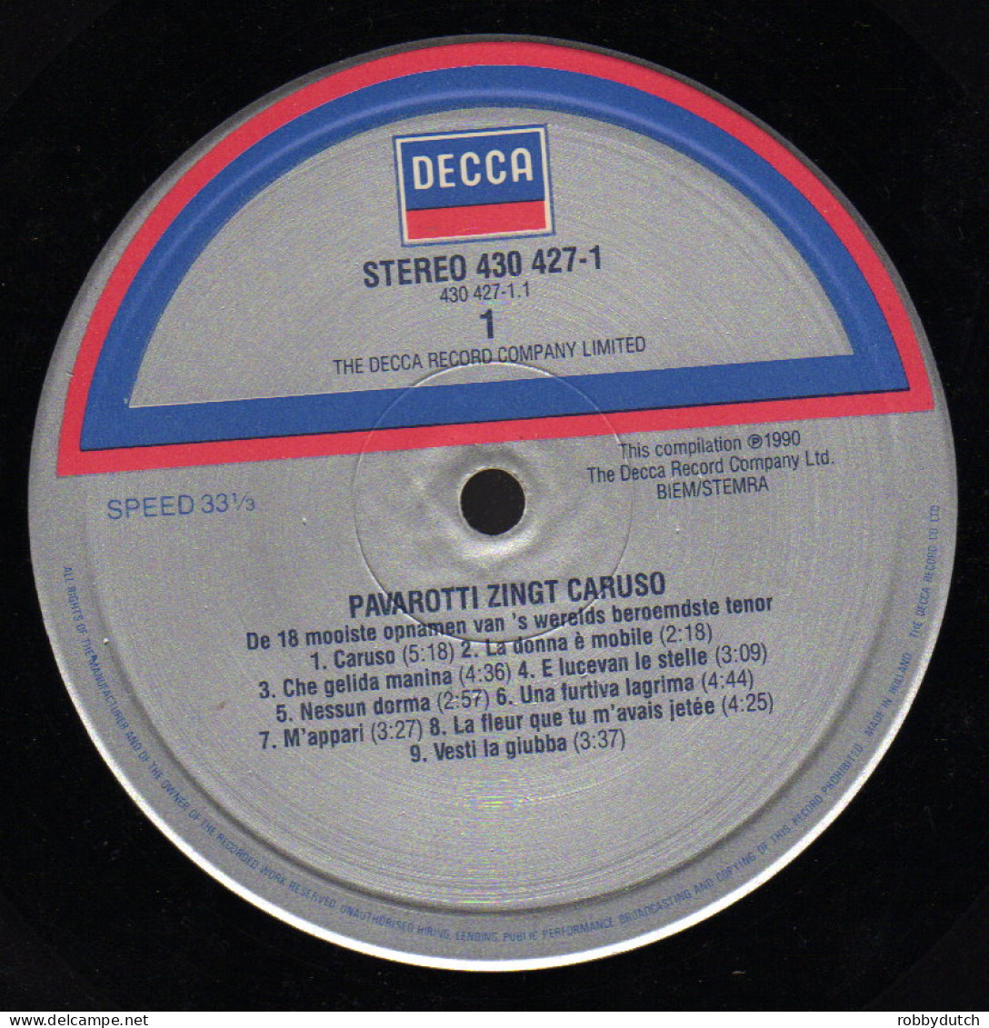 * LP *  PAVAROTTI - DE 18 MOOISTE OPNAMEN (Holland 1990 EX!!) - Opera