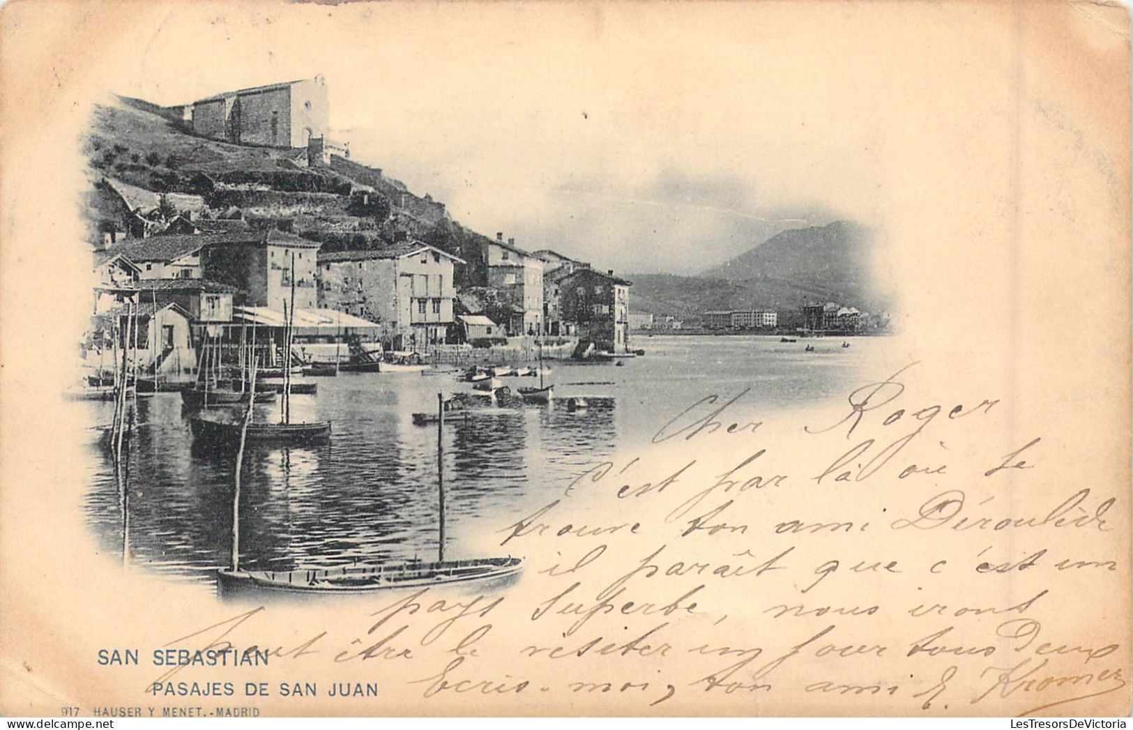 Espagne - San Sebastian - Pasajes De San Juan - Barques - Carte Postale Ancienne - Andere & Zonder Classificatie