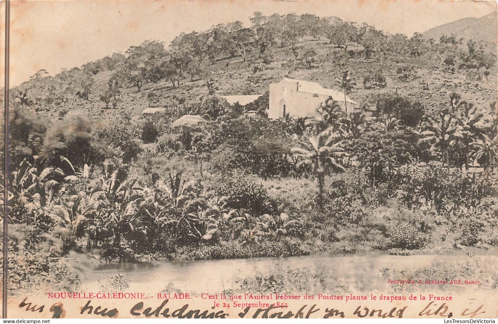 Nouvelle Calédonie - Numéa - Balade - Phototypie Bergeret  - Carte Postale Ancienne - Nouvelle-Calédonie