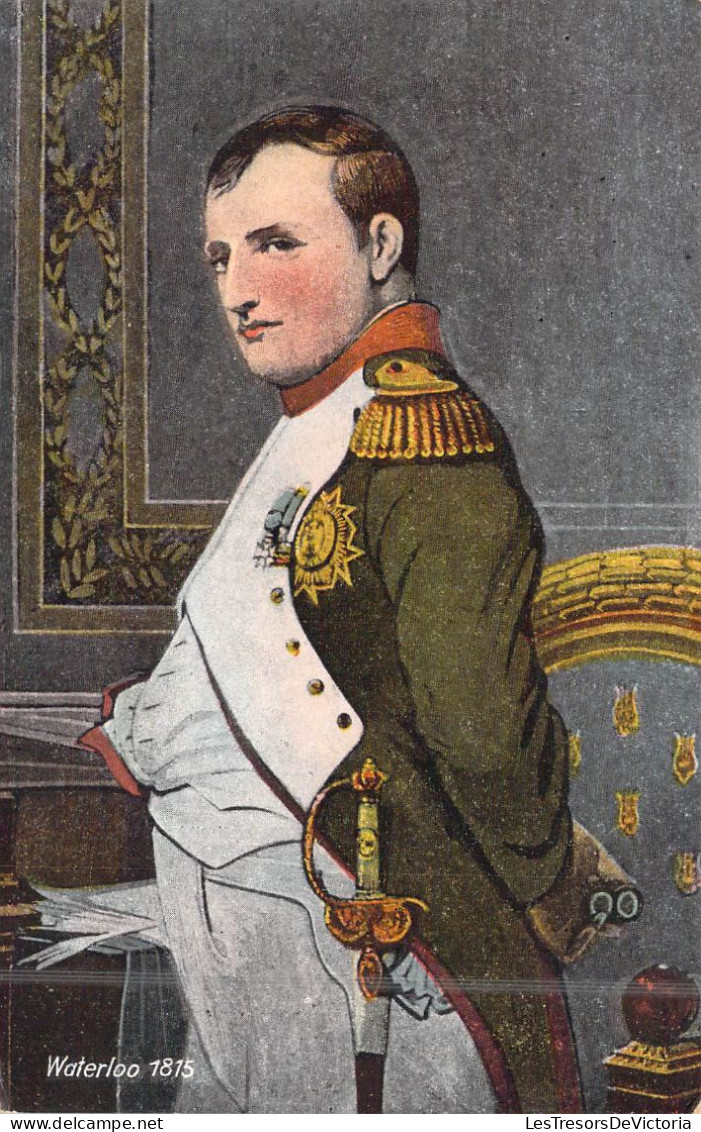 Personnages Historique - Napoléon 1er - Waterloo 1815 - Carte Postale Ancienne - Personnages Historiques