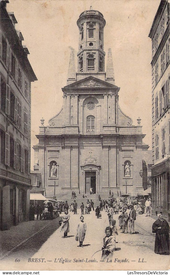 FRANCE - 29 - BREST - L'Eglise Saint Louis - La Façade - LL - Carte Postale Ancienne - Brest