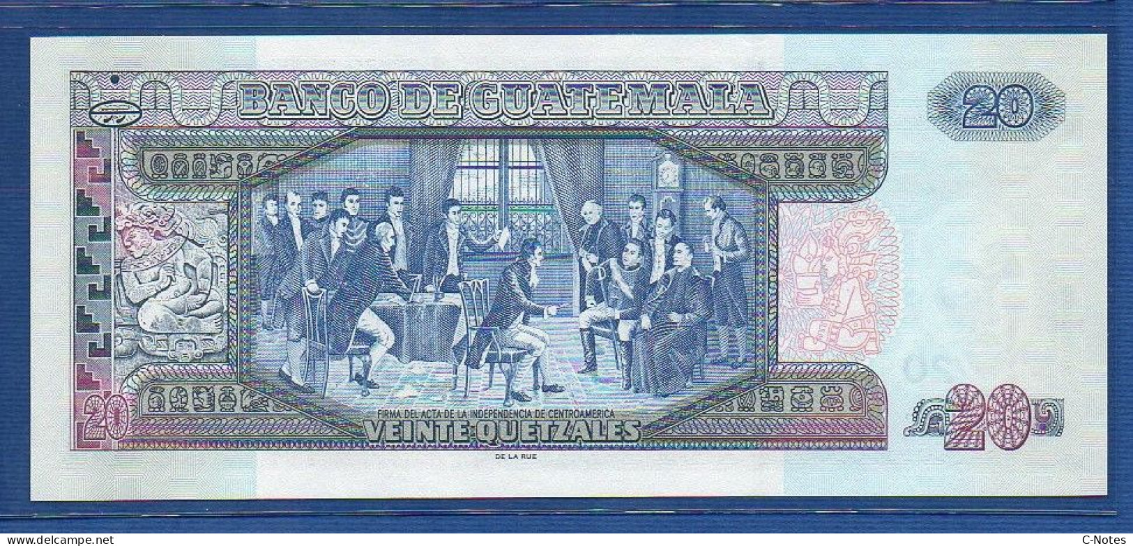 GUATEMALA - P.112b – 20 Quetzales 2007 UNC, S/n  E57729760B, Printer: De La Rue, London - Guatemala