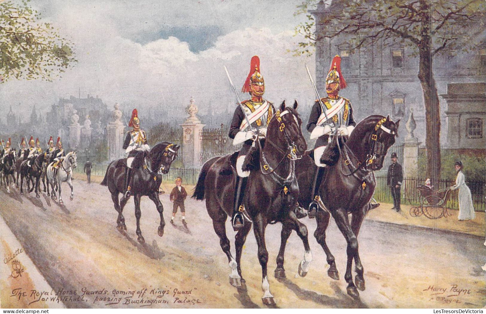 Militaria - Régiments - The Royal Horse Guards Coming Off King's Guard - Carte Postale Ancienne - Regimientos