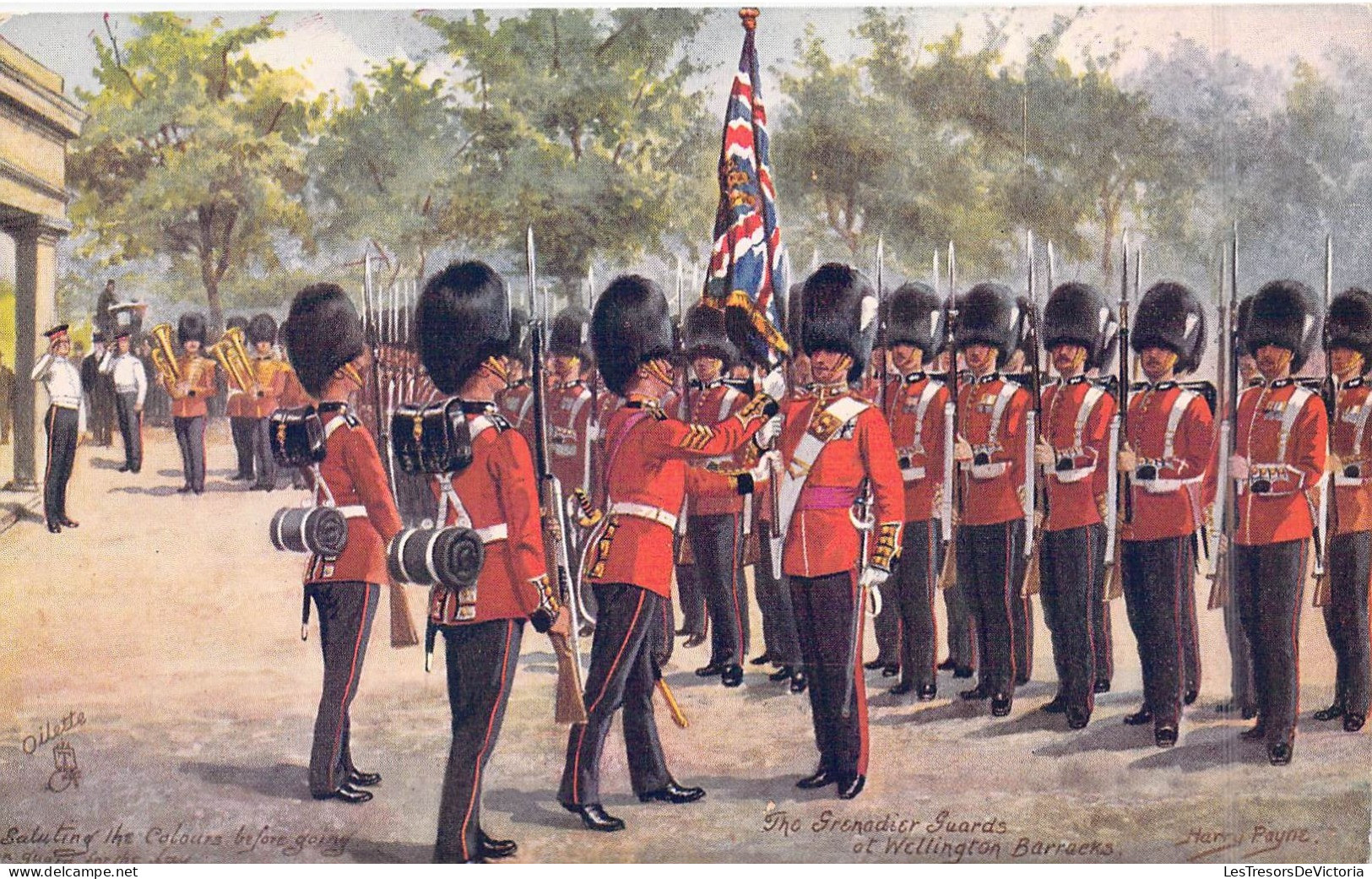 Militaria - Régiments - Tho Granadier Guards At Wellington Barracks - Carte Postale Ancienne - Regimientos
