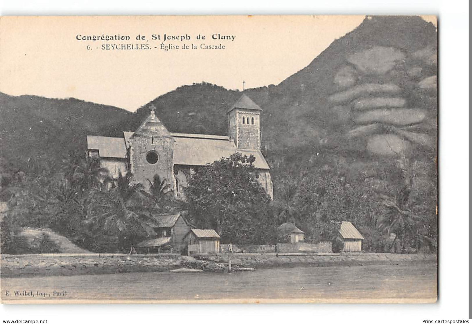 CPA Seychelles Eglise De La Cascade Congregation De St Joseph De Cluny - Seychellen