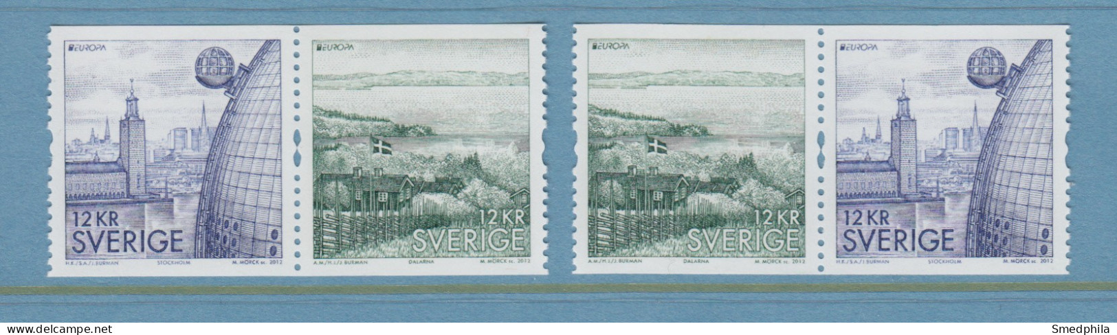 Sweden 2012 - Michel 2855-2856 MNH ** - Unused Stamps